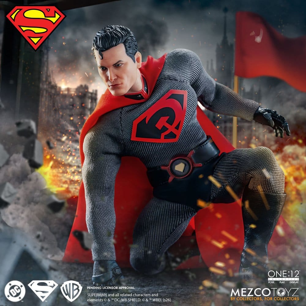 SUPERMAN RED SON FIGURA 1/12 ONE:12 COLLECTIVE 17 CM MEZCO TOYZ