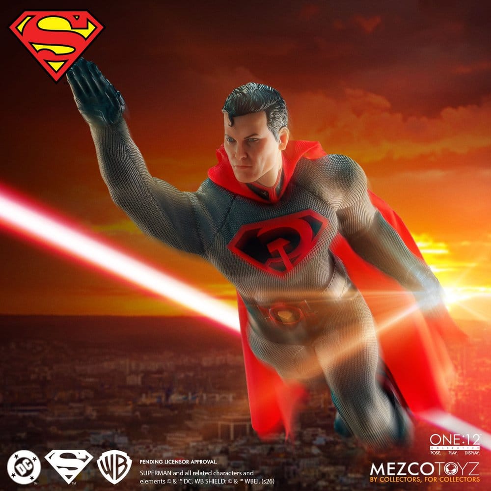 SUPERMAN RED SON FIGURA 1/12 ONE:12 COLLECTIVE 17 CM MEZCO TOYZ