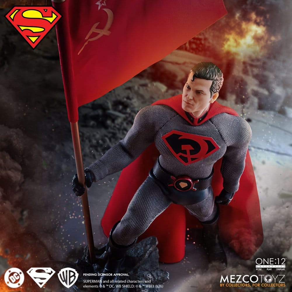 SUPERMAN RED SON FIGURA 1/12 ONE:12 COLLECTIVE 17 CM MEZCO TOYZ