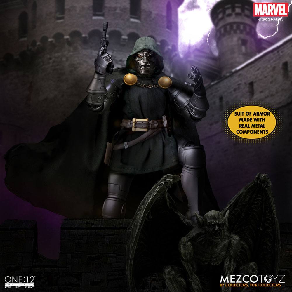 DOCTOR DOOM MARVEL FIGURA 1/12 ONE:12 COLLECTIVE 17 CM MEZCO TOYZ