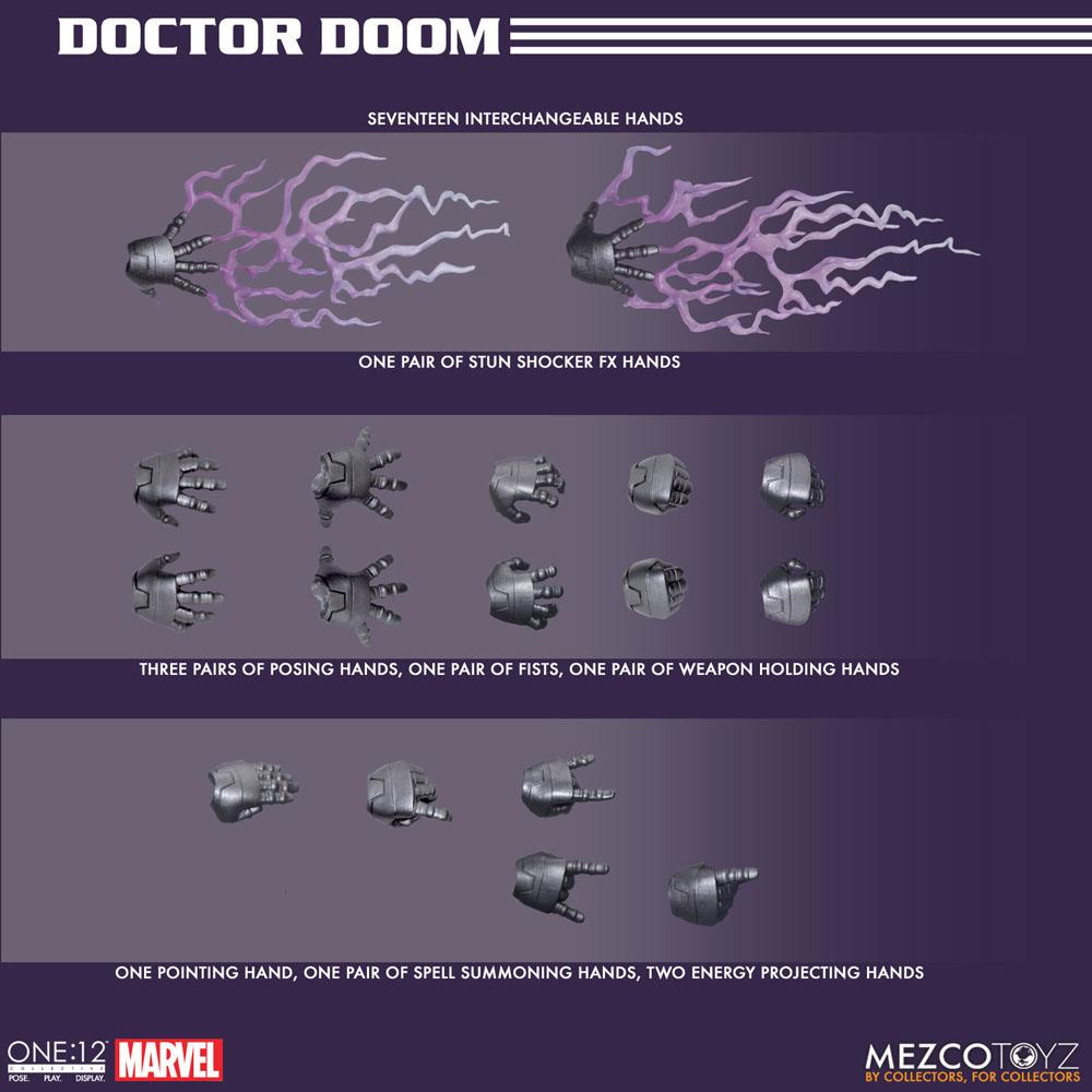 DOCTOR DOOM MARVEL FIGURA 1/12 ONE:12 COLLECTIVE 17 CM MEZCO TOYZ