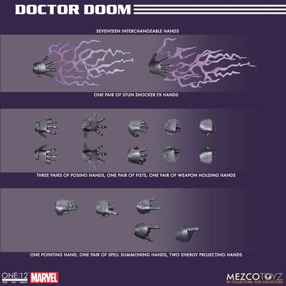 DOCTOR DOOM MARVEL FIGURA 1/12 ONE:12 COLLECTIVE 17 CM MEZCO TOYZ