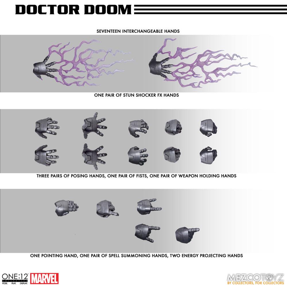 DOCTOR DOOM MARVEL FIGURA 1/12 ONE:12 COLLECTIVE 17 CM MEZCO TOYZ