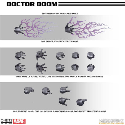 DOCTOR DOOM MARVEL FIGURA 1/12 ONE:12 COLLECTIVE 17 CM MEZCO TOYZ