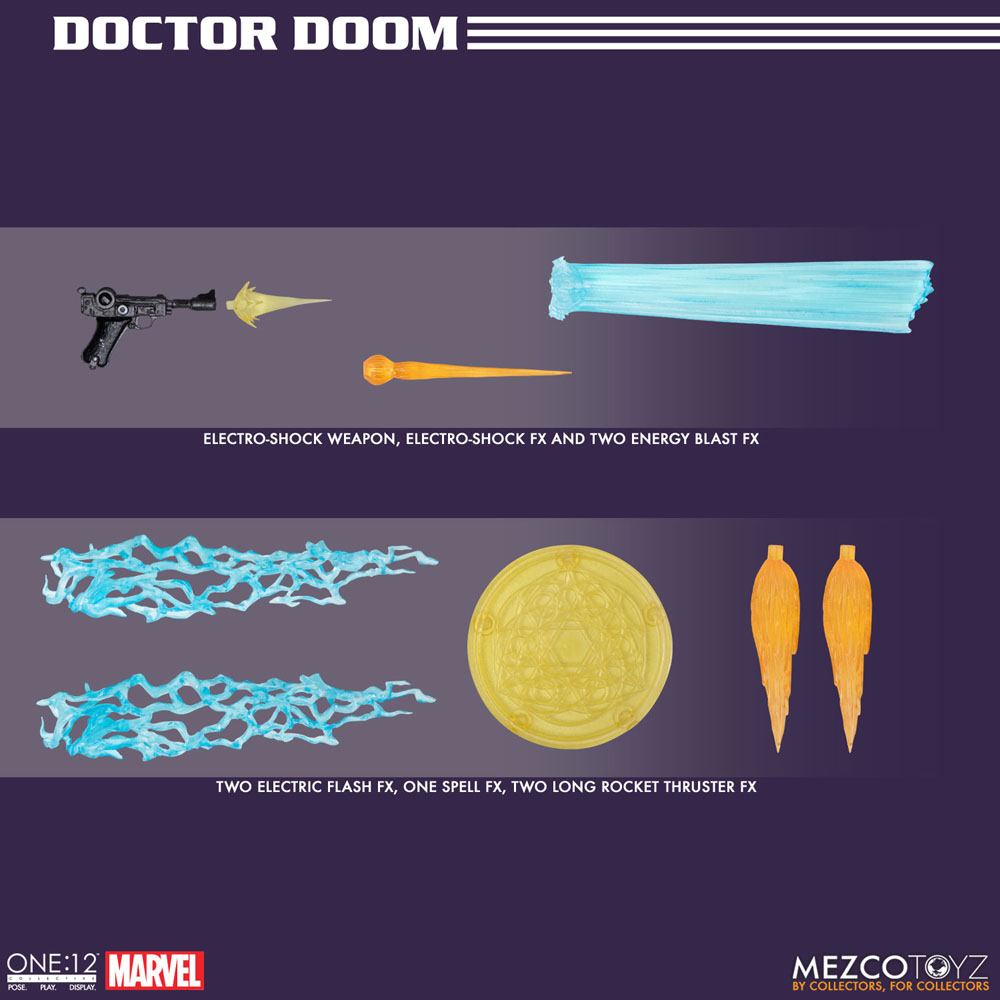 DOCTOR DOOM MARVEL FIGURA 1/12 ONE:12 COLLECTIVE 17 CM MEZCO TOYZ