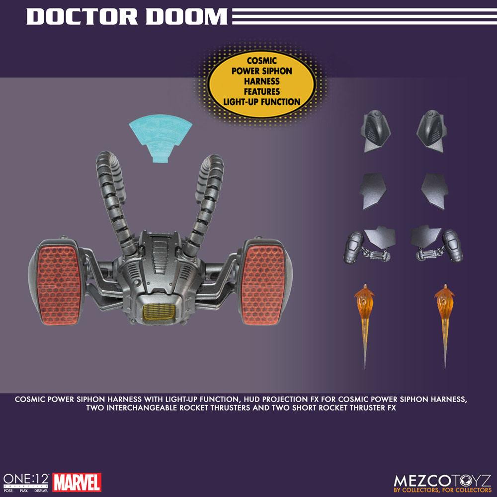 DOCTOR DOOM MARVEL FIGURA 1/12 ONE:12 COLLECTIVE 17 CM MEZCO TOYZ