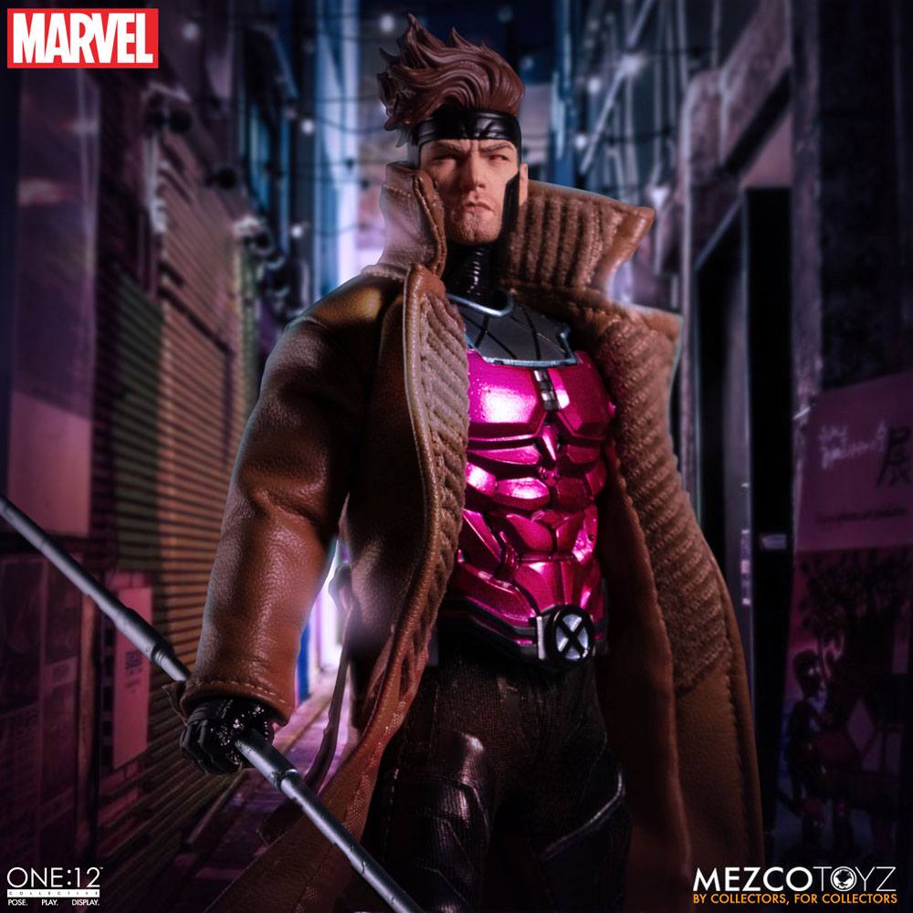 GAMBIT X-MEN MARVEL FIGURA 1/12 ONE:12 COLLECTIVE 17 CM MEZCO TOYZ