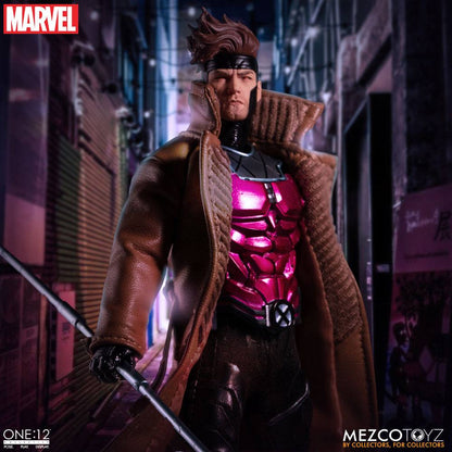 GAMBIT X-MEN MARVEL FIGURA 1/12 ONE:12 COLLECTIVE 17 CM MEZCO TOYZ