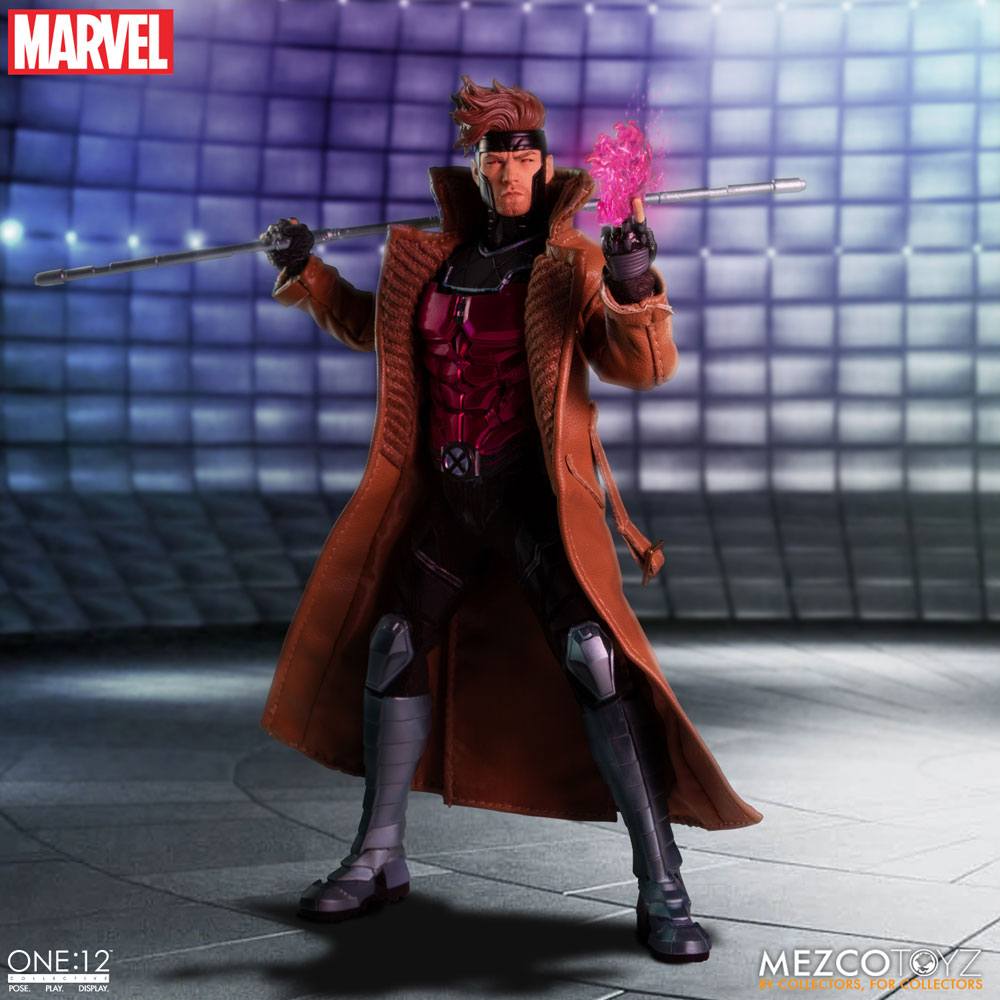 GAMBIT X-MEN MARVEL FIGURA 1/12 ONE:12 COLLECTIVE 17 CM MEZCO TOYZ