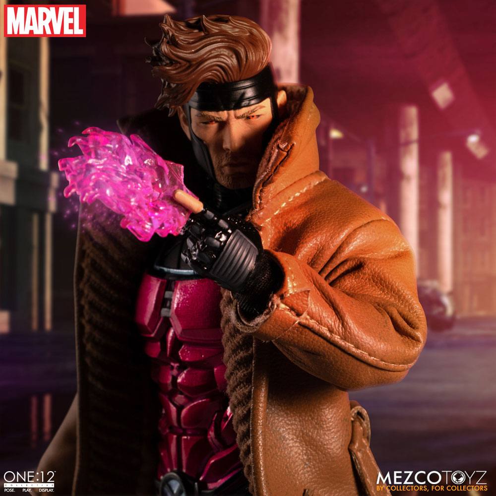 GAMBIT X-MEN MARVEL FIGURA 1/12 ONE:12 COLLECTIVE 17 CM MEZCO TOYZ