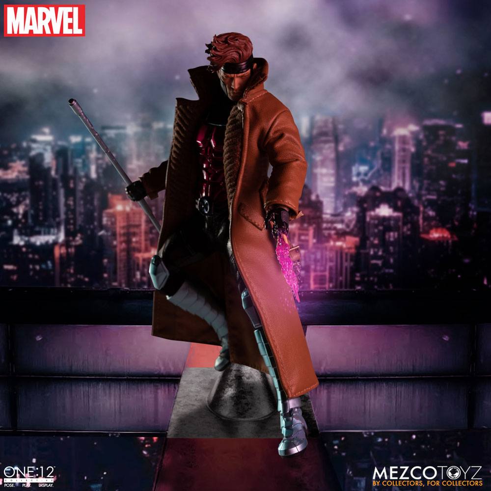 GAMBIT X-MEN MARVEL FIGURA 1/12 ONE:12 COLLECTIVE 17 CM MEZCO TOYZ