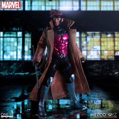 GAMBIT X-MEN MARVEL FIGURA 1/12 ONE:12 COLLECTIVE 17 CM MEZCO TOYZ