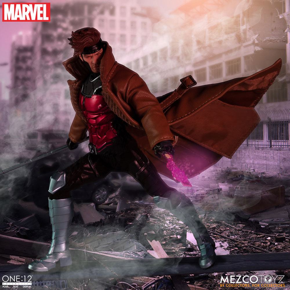 GAMBIT X-MEN MARVEL FIGURA 1/12 ONE:12 COLLECTIVE 17 CM MEZCO TOYZ