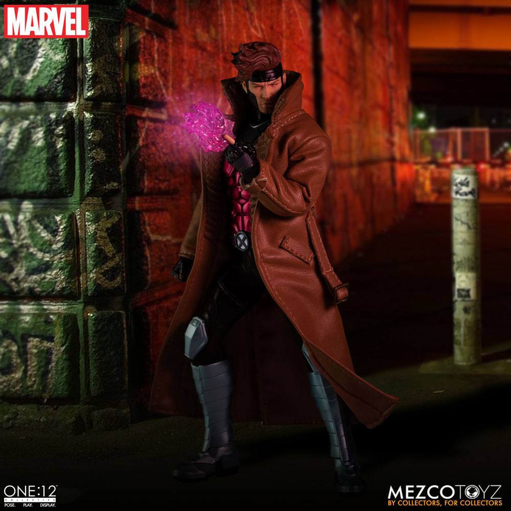 GAMBIT X-MEN MARVEL FIGURA 1/12 ONE:12 COLLECTIVE 17 CM MEZCO TOYZ