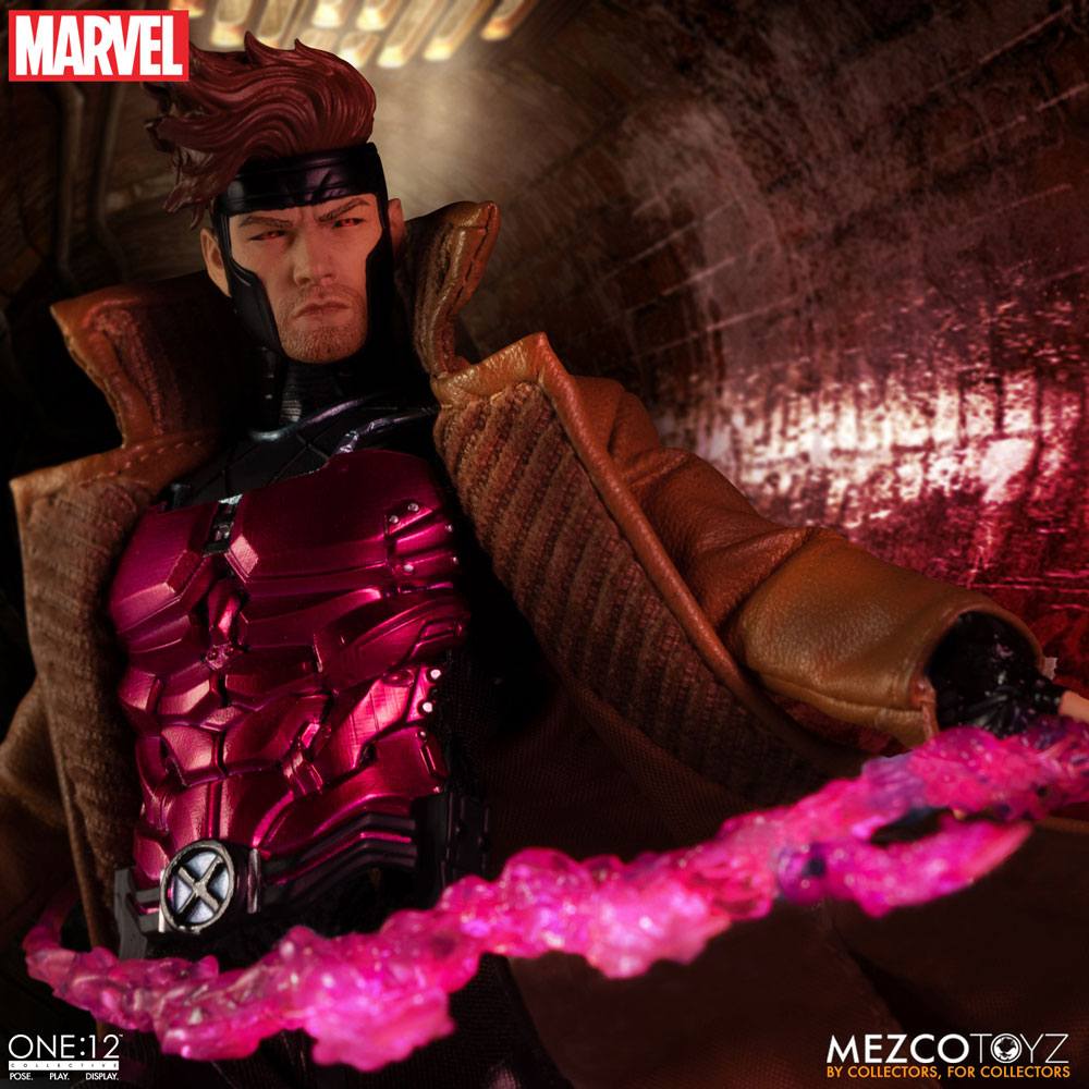 GAMBIT X-MEN MARVEL FIGURA 1/12 ONE:12 COLLECTIVE 17 CM MEZCO TOYZ