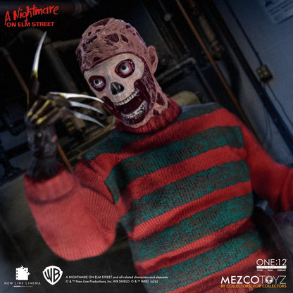 FREDDY KRUEGER PESADILLA EN ELM STREET FIGURA 1/12 ONE:12 COLLECTIVE 17 CM MEZCO TOYZ
