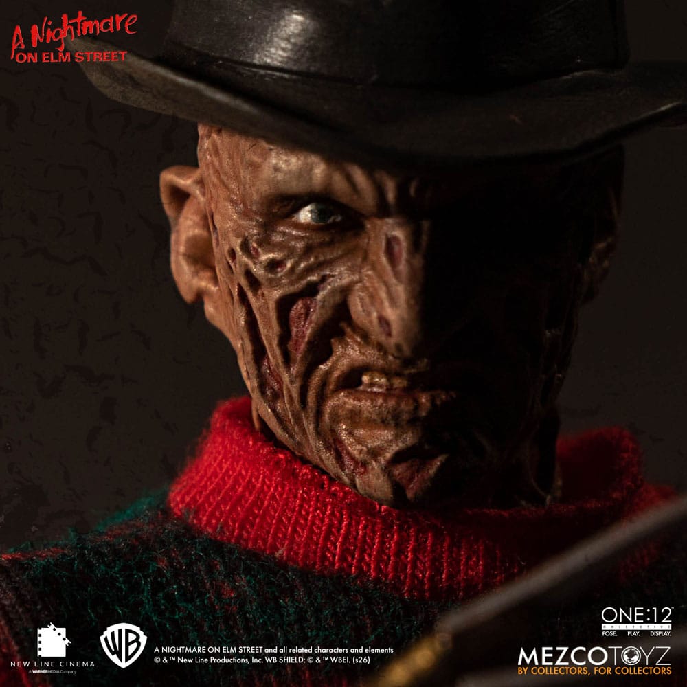 FREDDY KRUEGER PESADILLA EN ELM STREET FIGURA 1/12 ONE:12 COLLECTIVE 17 CM MEZCO TOYZ