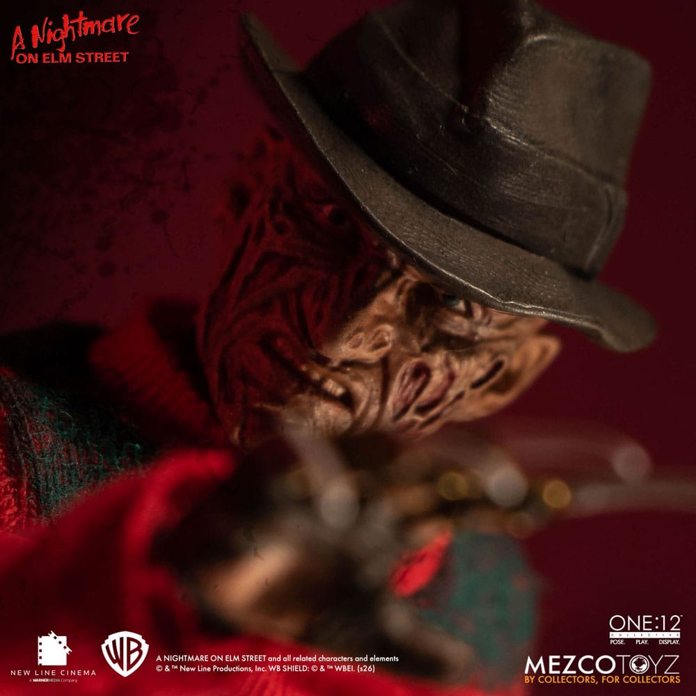 FREDDY KRUEGER PESADILLA EN ELM STREET FIGURA 1/12 ONE:12 COLLECTIVE 17 CM MEZCO TOYZ