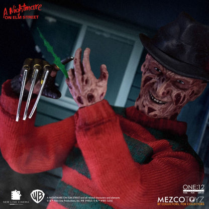 FREDDY KRUEGER PESADILLA EN ELM STREET FIGURA 1/12 ONE:12 COLLECTIVE 17 CM MEZCO TOYZ