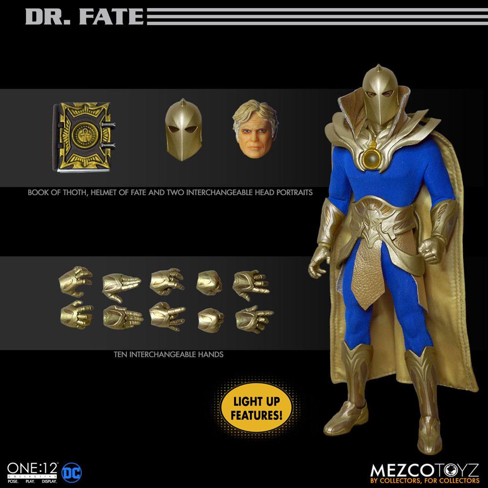 DOCTOR FATE DC COMICS FIGURA 1/12 ONE:12 COLLECTIVE 16 CM MEZCO TOYZ