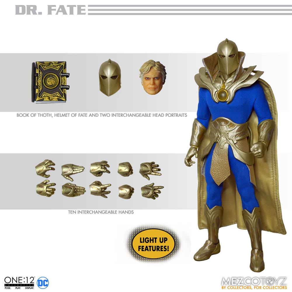 DOCTOR FATE DC COMICS FIGURA 1/12 ONE:12 COLLECTIVE 16 CM MEZCO TOYZ