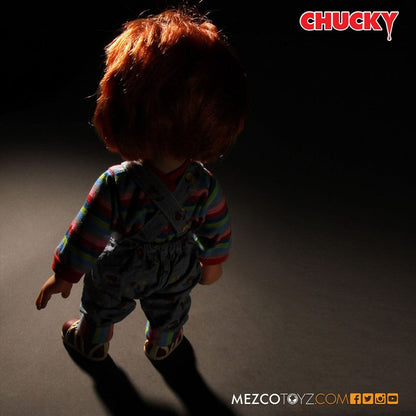 CHUCKY EL MUÑECO DIABÓLICO SNEERING CHUCKY MUÑECA CON SONIDO 38 CM MEZCO TOYZ