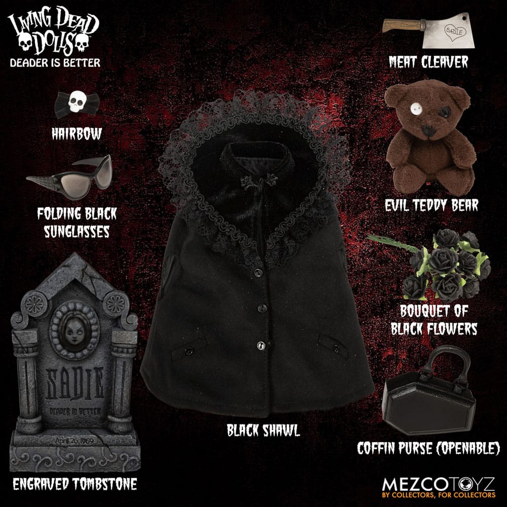 SADIE LIVING DEAD DOLLS MUÑECA 25 CM MEZCO TOYZ