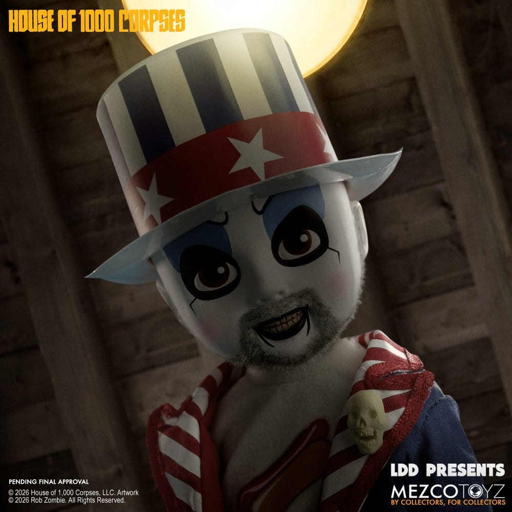 CAPTAIN SPAULDING LDD PRESENTS 25 CM – LA CASA DE LOS 1000 CADÁVERES – MEZCO TOYZ