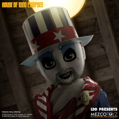 CAPTAIN SPAULDING LDD PRESENTS 25 CM – LA CASA DE LOS 1000 CADÁVERES – MEZCO TOYZ