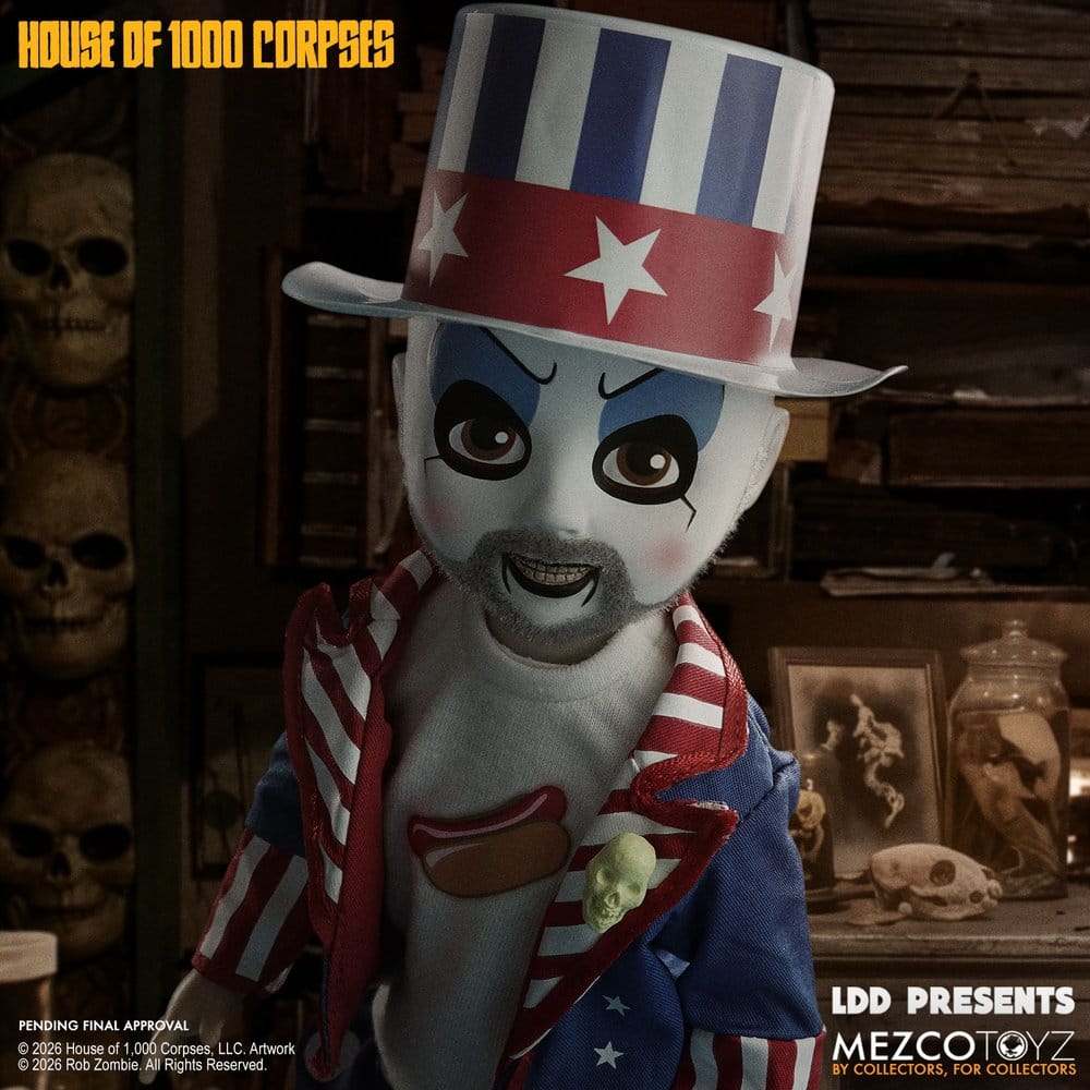 CAPTAIN SPAULDING LDD PRESENTS 25 CM – LA CASA DE LOS 1000 CADÁVERES – MEZCO TOYZ