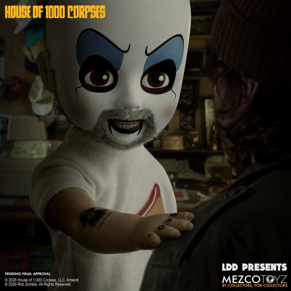 CAPTAIN SPAULDING LDD PRESENTS 25 CM – LA CASA DE LOS 1000 CADÁVERES – MEZCO TOYZ