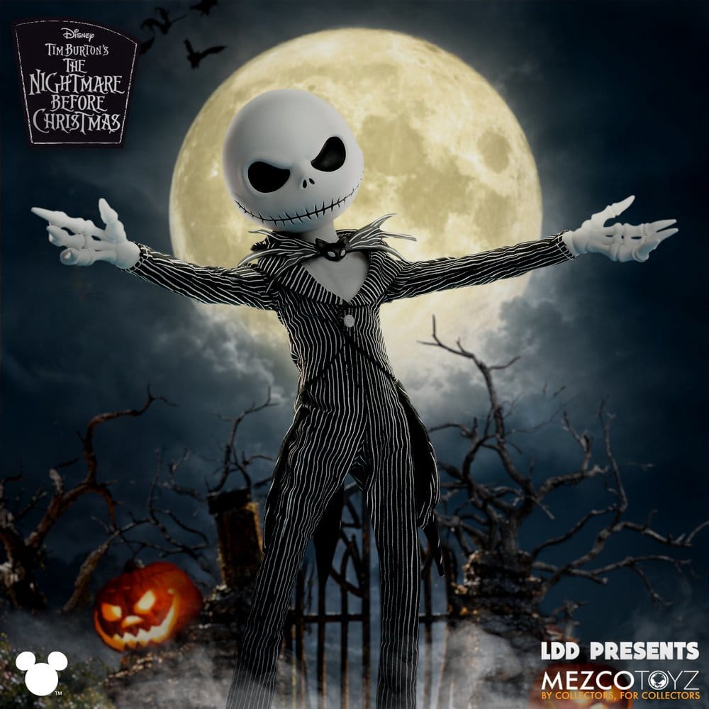JACK SKELLINGTON PESADILLA ANTES DE NAVIDAD LDD PRESENTS MEZCO TOYZ FIGURA 25 CM
