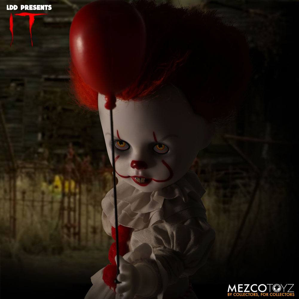 PENNYWISE IT LIVING DEAD DOLLS 25 CM MEZCO TOYZ