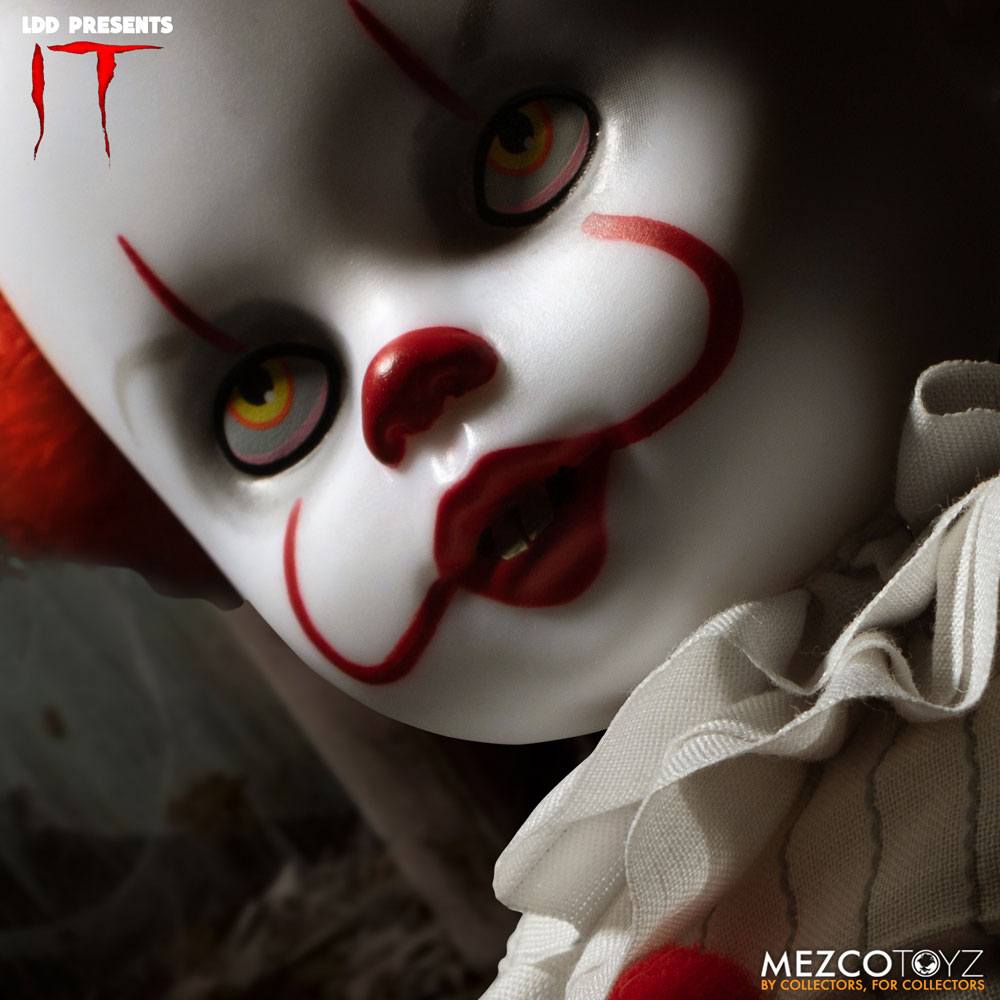 PENNYWISE IT LIVING DEAD DOLLS 25 CM MEZCO TOYZ
