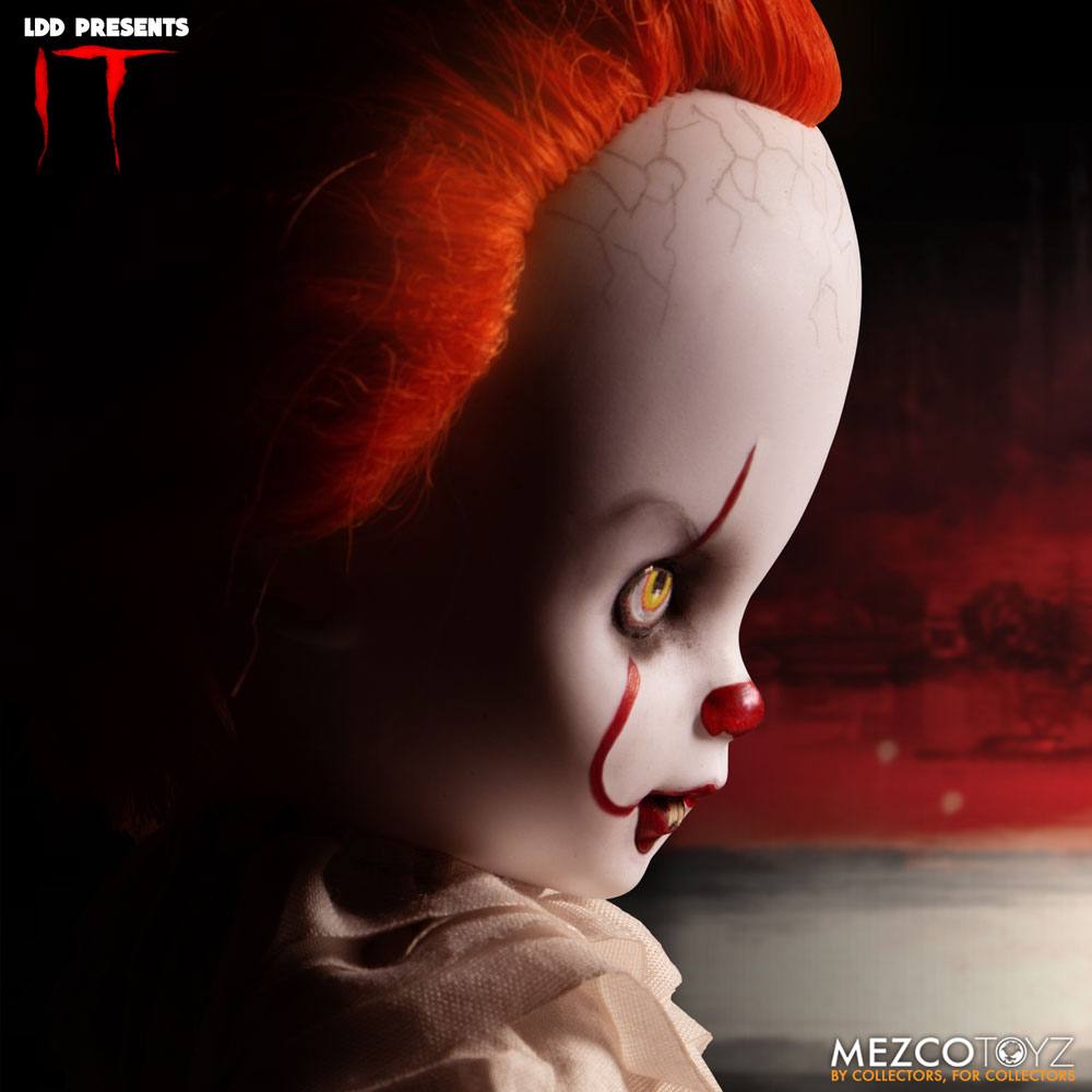 PENNYWISE IT LIVING DEAD DOLLS 25 CM MEZCO TOYZ