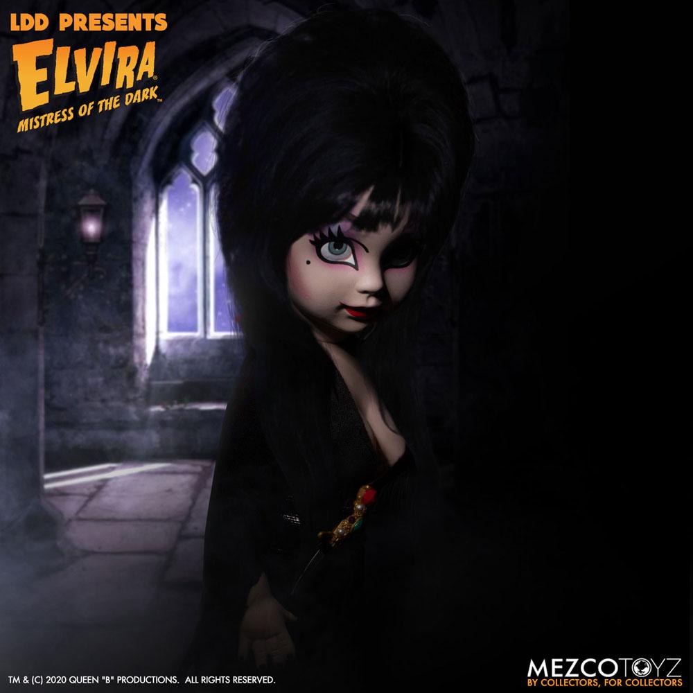 ELVIRA MISTRESS OF THE DARK LIVING DEAD DOLLS 25 CM MEZCO TOYZ