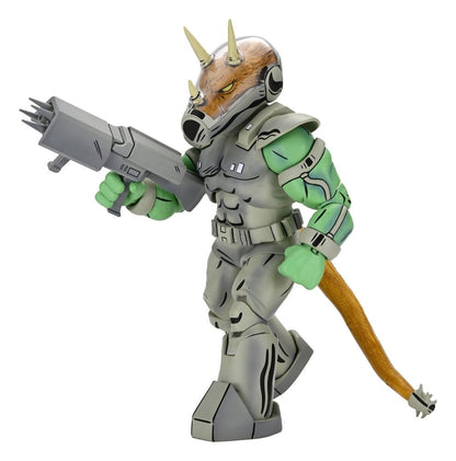 SHOCK COMMANDO TRICERATON – FIGURA 18 CM (TORTUGAS NINJA MIRAGE COMICS – NECA)