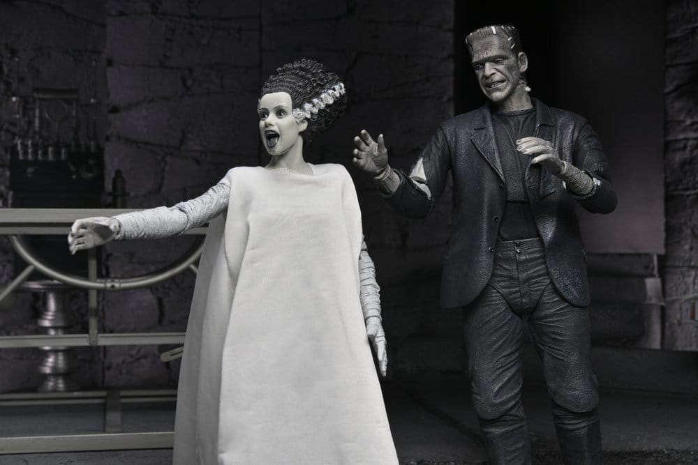 THE MONSTER & HIS MATE (B&W) – LA NOVIA DE FRANKENSTEIN 90TH ANNIVERSARY - NECA