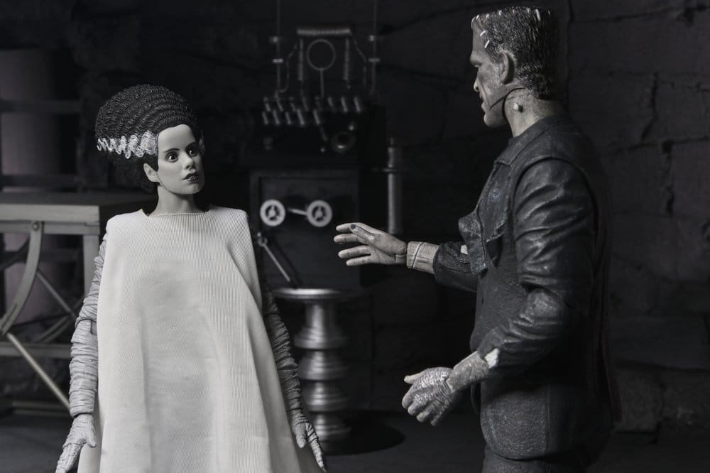 THE MONSTER & HIS MATE (B&W) – LA NOVIA DE FRANKENSTEIN 90TH ANNIVERSARY - NECA