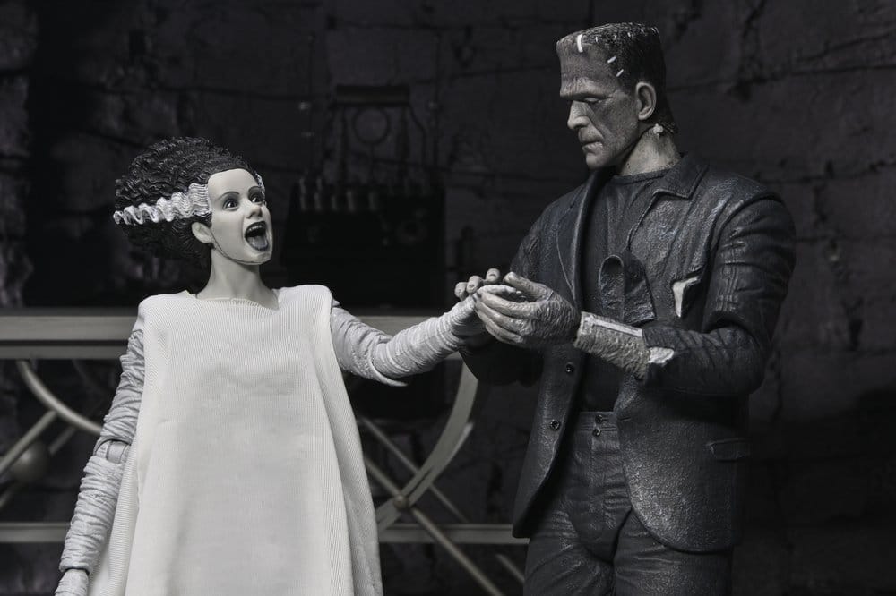 THE MONSTER & HIS MATE (B&W) – LA NOVIA DE FRANKENSTEIN 90TH ANNIVERSARY - NECA