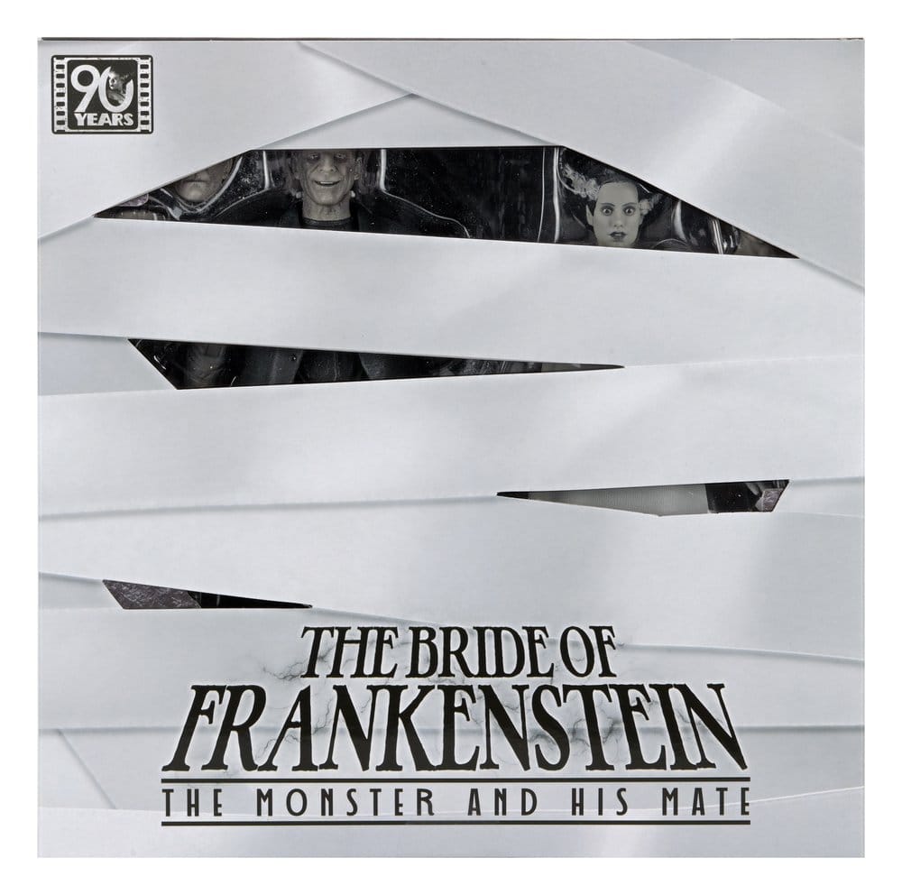 THE MONSTER & HIS MATE (B&W) – LA NOVIA DE FRANKENSTEIN 90TH ANNIVERSARY - NECA