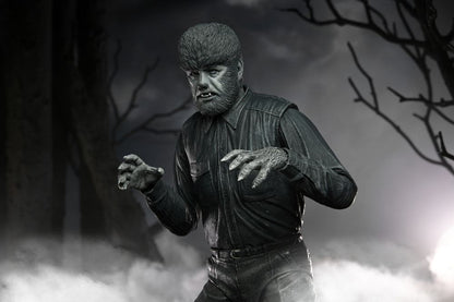 THE WOLF MAN BLACK & WHITE UNIVERSAL MONSTERS ULTIMATE NECA 18 CM