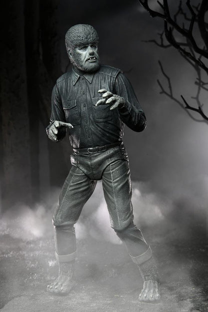THE WOLF MAN BLACK & WHITE UNIVERSAL MONSTERS ULTIMATE NECA 18 CM