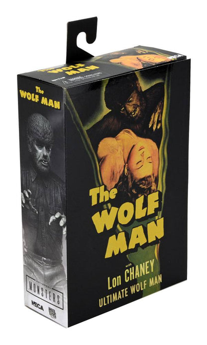 THE WOLF MAN BLACK & WHITE UNIVERSAL MONSTERS ULTIMATE NECA 18 CM