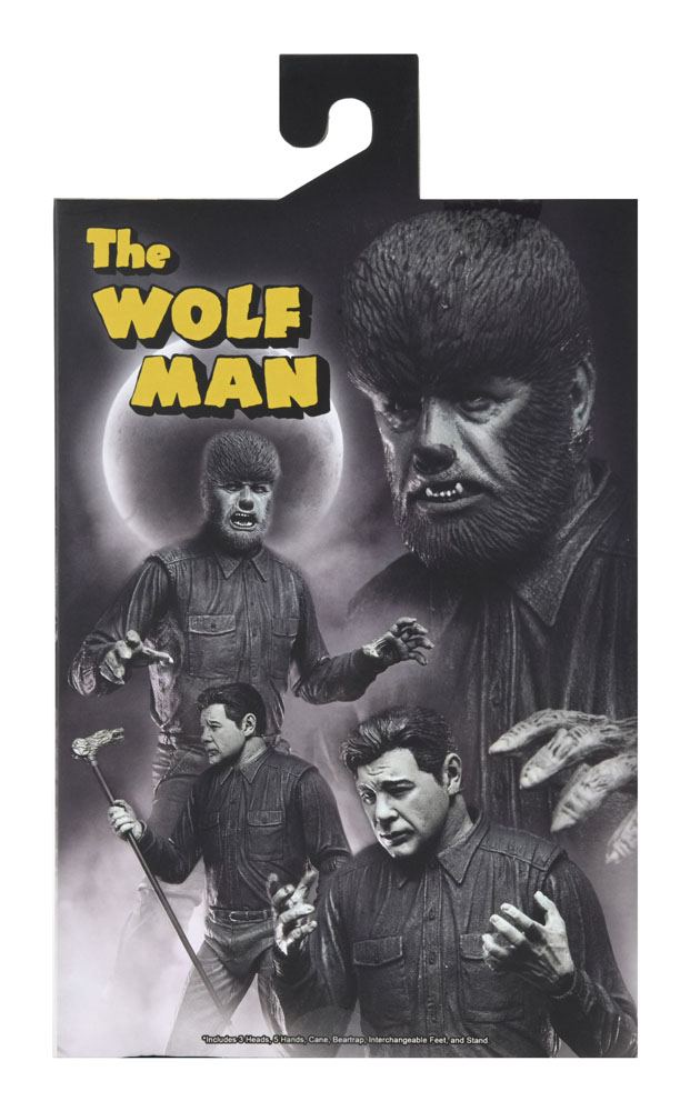 THE WOLF MAN BLACK & WHITE UNIVERSAL MONSTERS ULTIMATE NECA 18 CM