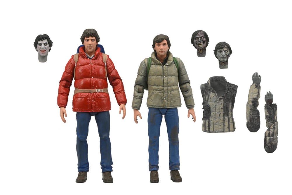 UN HOMBRE LOBO AMERICANO EN LONDRES – PACK 2 FIGURAS JACK & DAVID 18 CM (NECA – TERROR)