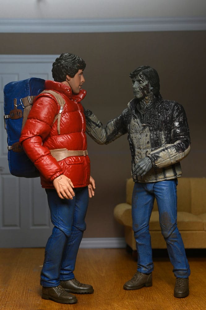 UN HOMBRE LOBO AMERICANO EN LONDRES – PACK 2 FIGURAS JACK & DAVID 18 CM (NECA – TERROR)
