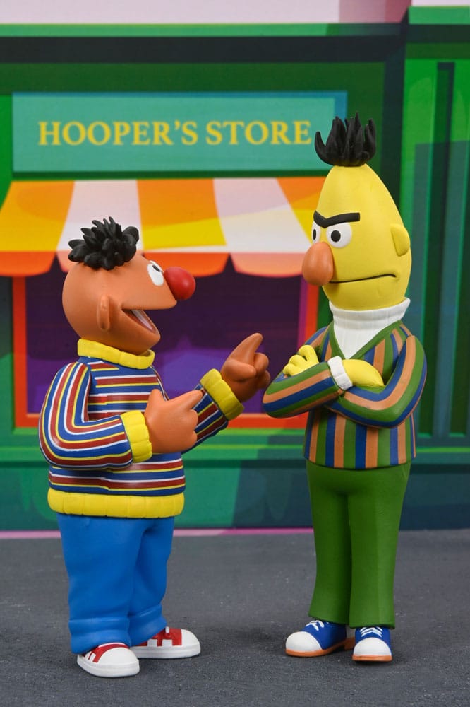 ERNIE – FIGURA TOONY CLASSICS 15 CM (NECA – SESAME STREET / BARRIO SÉSAMO)