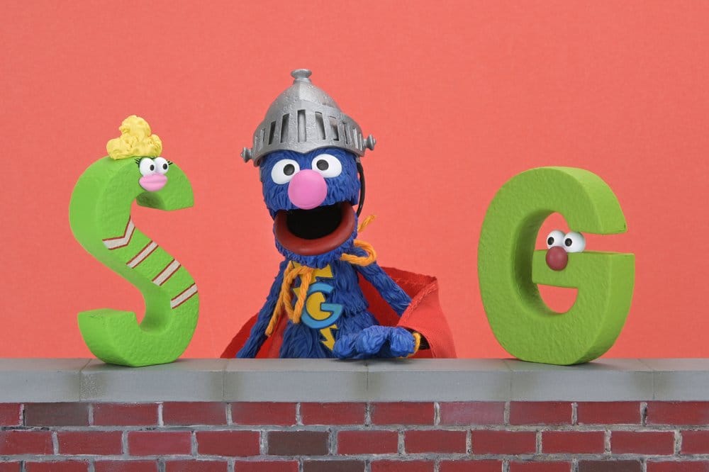 SUPER GROVER BARRIO SÉSAMO  – FIGURA ULTIMATE 18 CM – NECA SESAME STREET