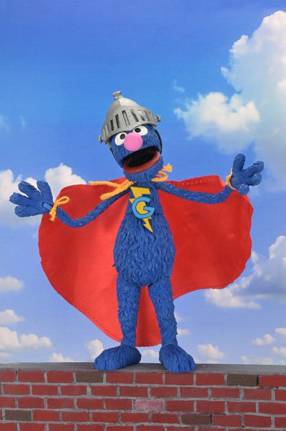 SUPER GROVER BARRIO SÉSAMO  – FIGURA ULTIMATE 18 CM – NECA SESAME STREET